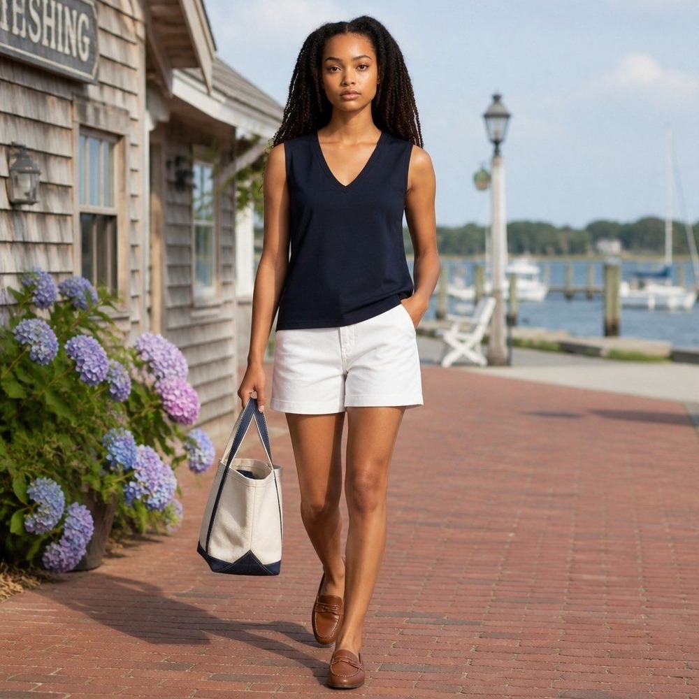 Talbots Shell Women's 1X Navy Knit Jersey Elegant Basic Piece Wrinkle-Free NWT